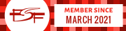 Free Software Foundation membership button